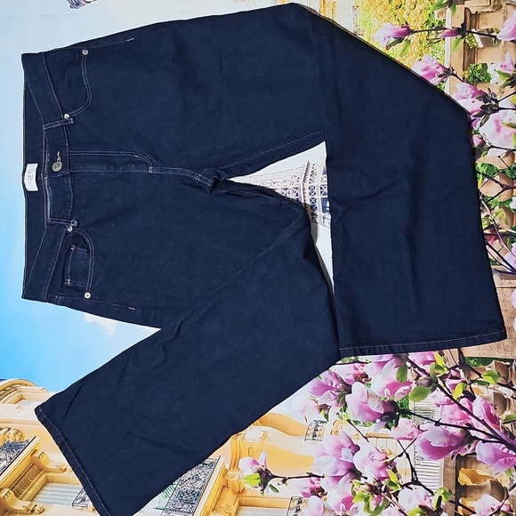 Loft‎ Dark Blue High Waist Jeans Size 6 - Picture 1 of 6
